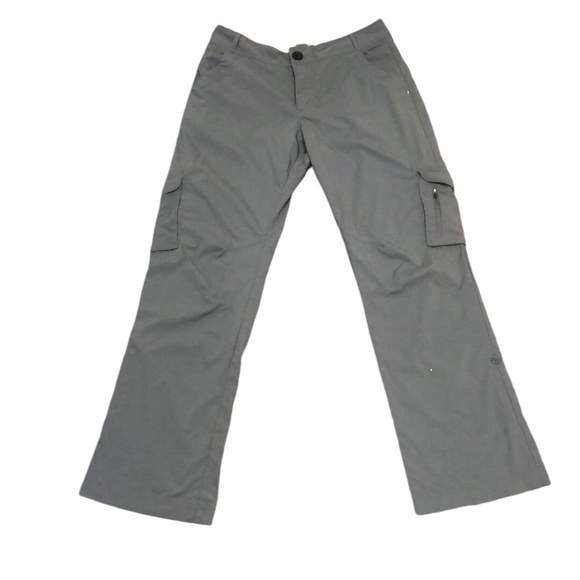 REI Taereen Straight Leg Cargo Pants Size 10 Gray Nylon Spandex Blend UPF 50+ - Picture 1 of 9